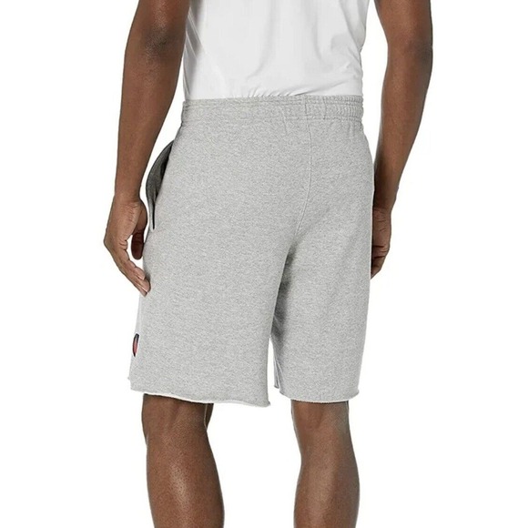 Champion Fleece Shorts Men's size Large 10" Big C Logo Athletic Fit Gray Gym NWT - Picture 2 of 2